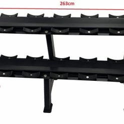 Body Iron 975 Kg Commercial Rubber Dumbbell Set With Optional Rack Weights, Barbells & Dumbbells