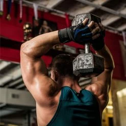 Gym Gloves, Belts & Straps Harbinger Training Grip Wristwrap Gloves Black/Blue