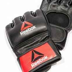 Reebok Combat Leather MMA Fight Gloves Boxing Equipment