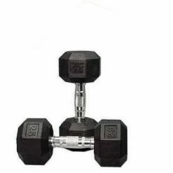 35 Kg Body Iron Commercial Rubber Hex Dumbbell Pair