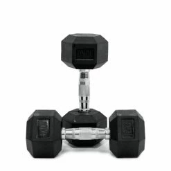Body Iron Commercial Rubber Hex Dumbbell 110kg Set