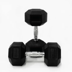 17.5 Kg Body Iron Commercial Rubber Hex Dumbbell Pair