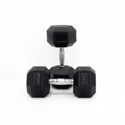 Weights, Barbells & Dumbbells 20 Kg Body Iron Commercial Rubber Hex Dumbbell Pair