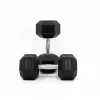 22.5 Kg Body Iron Commercial Rubber Hex Dumbbell Pair Weights, Barbells & Dumbbells