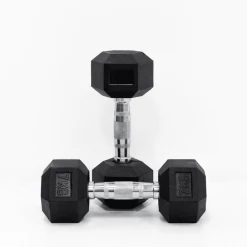 7 Kg Body Iron Commercial Rubber Hex Dumbbell Pair