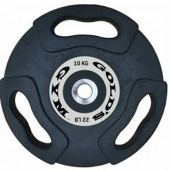 Weights, Barbells & Dumbbells Gold's Gym 10kg Olympic Tri-Grip Weight Plate Pair