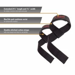 Harbinger Padded Cotton Lifting Straps Weight Training Accessories