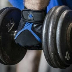 Harbinger Training Grip Gloves Black/Blue 10 Harbinger Training Grip Gloves Black/Blue