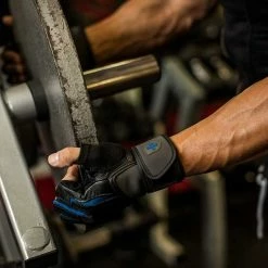 Gym Gloves, Belts & Straps Harbinger Training Grip Wristwrap Gloves Black/Blue