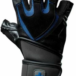 Gym Gloves, Belts & Straps Harbinger Training Grip Wristwrap Gloves Black/Blue