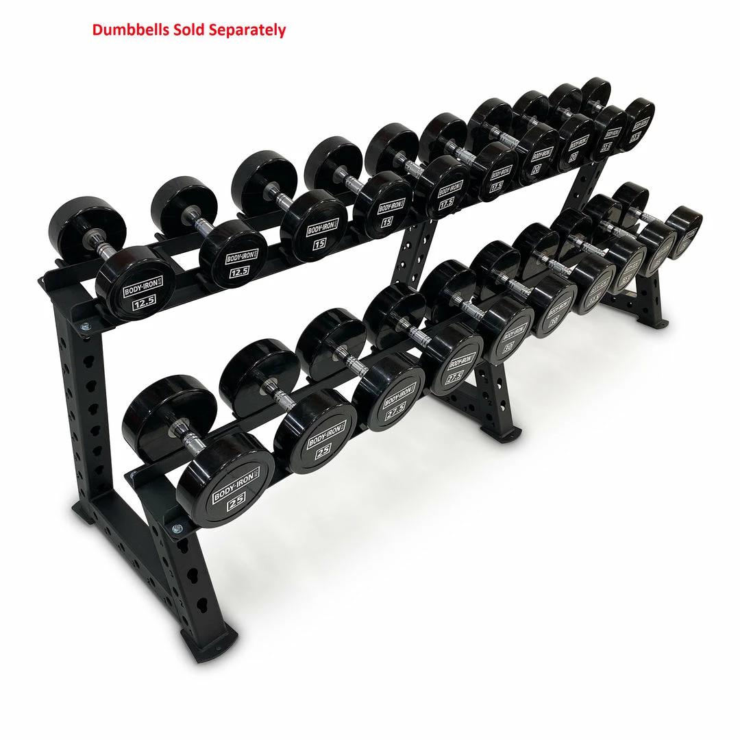 Body Iron 10-Pair Commercial Dumbbell Rack Weights, Barbells & Dumbbells 7 Body Iron 10-Pair Commercial Dumbbell Rack Weights, Barbells & Dumbbells