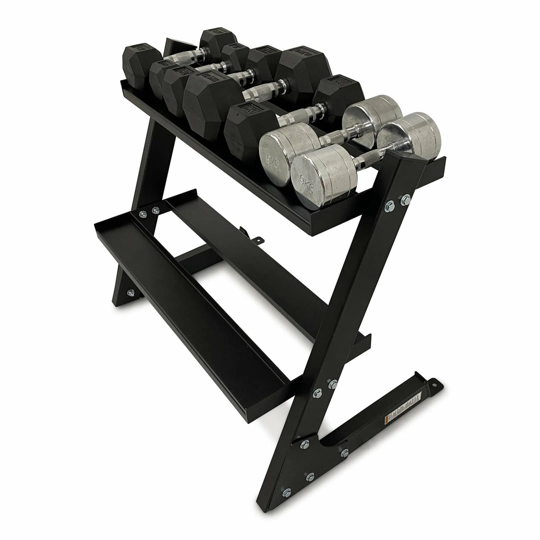 Body Iron 2 Tier Dumbbell Rack Weights, Barbells & Dumbbells 12 Body Iron 2 Tier Dumbbell Rack Weights, Barbells & Dumbbells