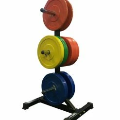 Body Iron Olympic Bumper Plate Tree Holder Weights, Barbells & Dumbbells