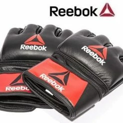 Reebok Combat Leather MMA Fight Gloves Boxing Equipment
