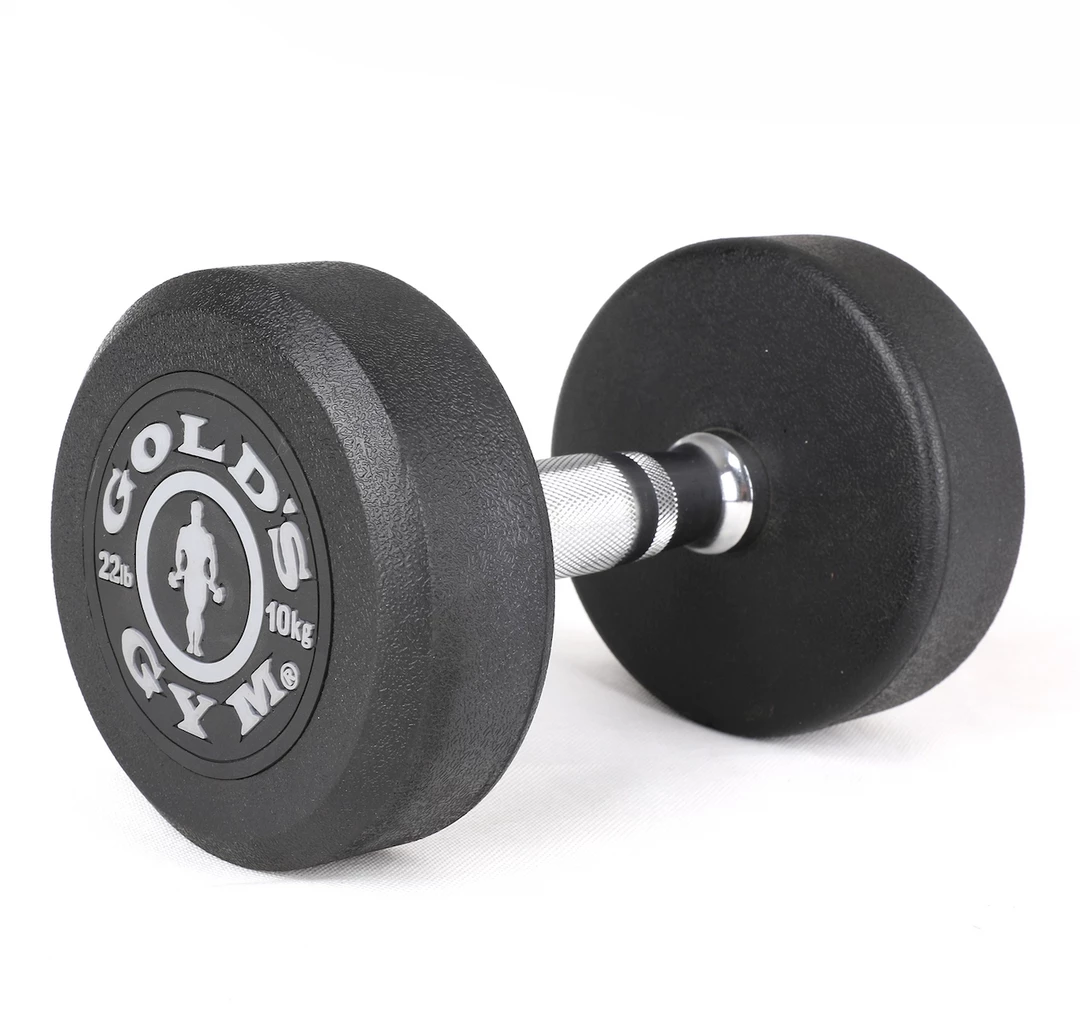Gold's Gym 10kg Rubber Dumbbell Pair 3 Gold's Gym 10kg Rubber Dumbbell Pair