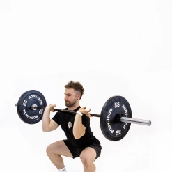 Weights, Barbells & Dumbbells Body Iron 7ft Obsidian Commercial Olympic Barbell Rated 2000lbs