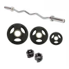 Body Iron 50kg Ez Curl Bar Set Weights, Barbells & Dumbbells