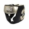 Everlast Contender Pro Leather HeadGuard Black/Gold 2 Everlast Contender Pro Leather HeadGuard Black/Gold