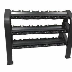 Weights, Barbells & Dumbbells Body Iron Platinum Commercial Dumbbell Rack (3 Tier 9 Pair)