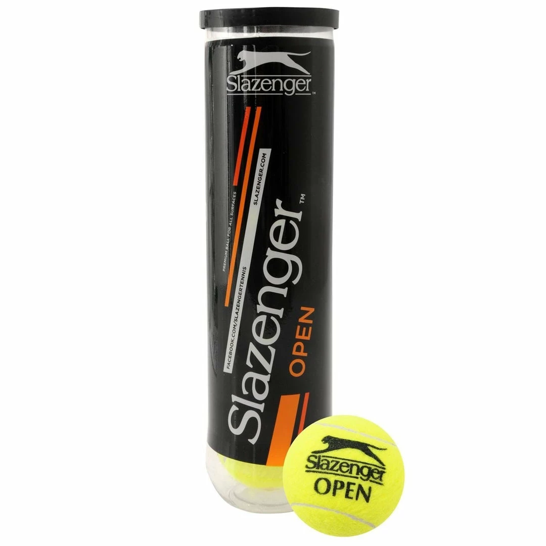 Slazenger Open 4 Tennis Balls Sports 3 Slazenger Open 4 Tennis Balls Sports