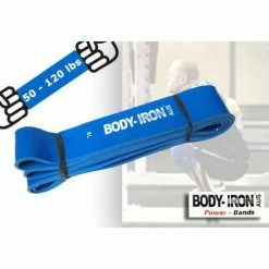 Body Iron 41 Inch Power Band XLarge(Blue 50 - 120 Lbs) Mobility & Recovery