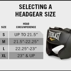 Everlast Contender Pro Leather HeadGuard White/Gold