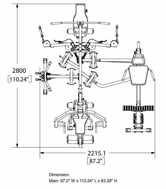 Bodycraft LX4 Commercial Multi Station Home Gym 8 Bodycraft LX4 Commercial Multi Station Home Gym