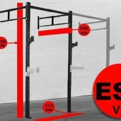 Body Iron Wall Mounted Garage Rig ES2 V2 Power Racks & Squat Racks