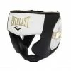 Everlast Contender Pro Leather HeadGuard White/Gold