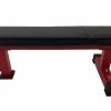 Body Iron Commercial Flat Bench Red Frame