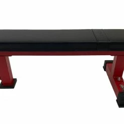 Body Iron Commercial Flat Bench Red Frame